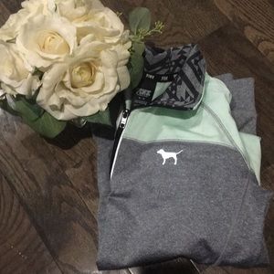 PINK half zip Aztec pull over